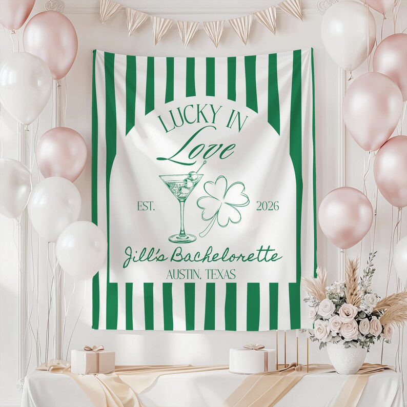 irish themed bachelorette banner