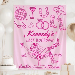 Last Rodeo Bachelorette Party Decorations Cowgirl Bachelorette Banner Country Western Bach Decor