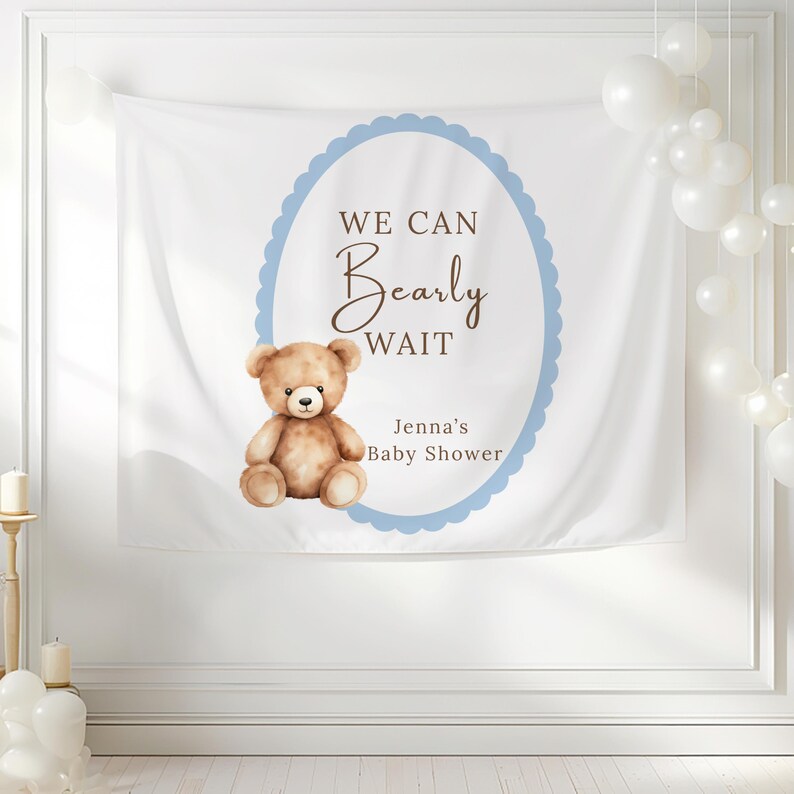 Bearly wait baby shower decor