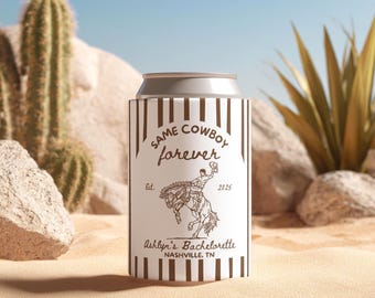 Lo stesso Cowboy Forever Can Cooler Lo stesso Cowboy Everest Bachelorette Bomboniera Cowboy Bachelorette Can Cooler Bomboniera Western Bachelorette Party