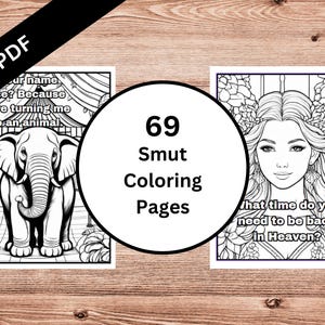 69 Smutty Coloring Sheets | Spicy Book Club | Adult Coloring Pages | Coloring sheets | Smut Reader Gift | Dark Romace Lovers | PDF Download