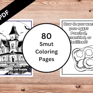 80 Smutty Coloring Sheets | Spicy Book Club | Adult Coloring Pages | Coloring sheets | Smut Reader Gift | Dark Romace Lovers | PDF Download