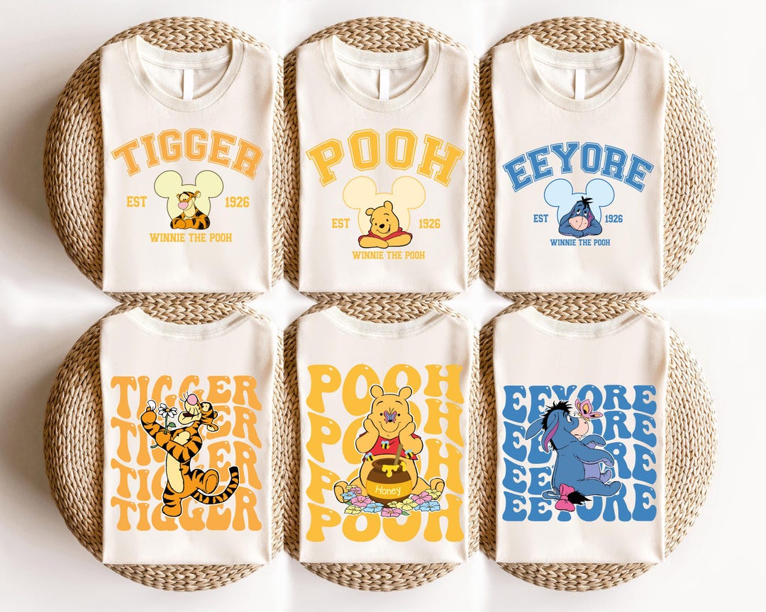Winnie The Pooh Shirt Disney Piglet Eeyore Tigger Shirt Disney Family Il 1080xN.6220761448 Ddzp