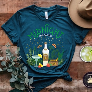 Midnight Margaritas - Practical Magic Inspired Tee, Unique Witchy Shirt for Halloween - Great Gift Idea for Witches & Practical Magic Fans!