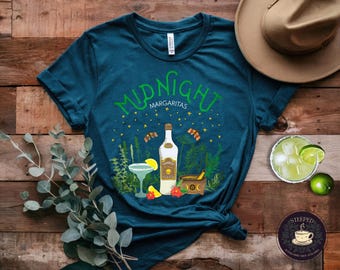 Midnight Margaritas - Practical Magic Inspired Tee, Unique Witchy Shirt for Halloween - Great Gift Idea for Witches & Practical Magic Fans!
