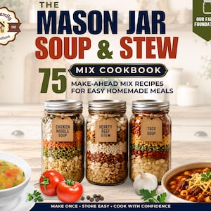 Mason Jar Soup & Stew Mix Cookbook | 75 Make-Ahead Homemade Pantry Recipes