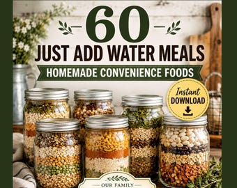 Il suffit d'ajouter de l'eau 60 recettes de pots Mason, Stockage des aliments dans le garde-manger, Urgence et camping