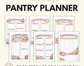 Pantry Inventory Printable PDF: Kitchen Organizer, Grocery List & Household Binder Planner