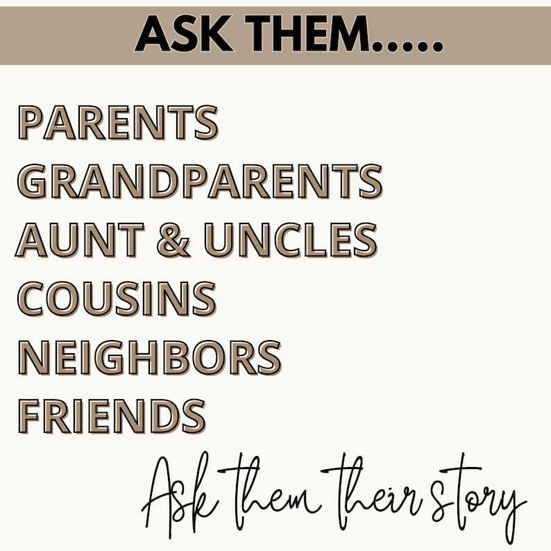 Legacy Journal Digital Download | Family Memory Book with 45 Prompts | Printable Keepsake for Generational Storytelling, Memory Heirloom image 8