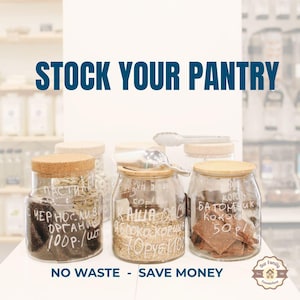 Pantry Stocking Planner Printable, Simple Food Storage System for Busy Moms, Build a Deep Pantry Without Waste, Grocery Savings PDF