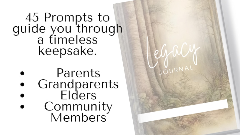 Preserve your family's unique heritage with the Generational Legacy Journal—a beautifully crafted digital download designed to help you capture and share the stories that define your lineage. Printable family tree info