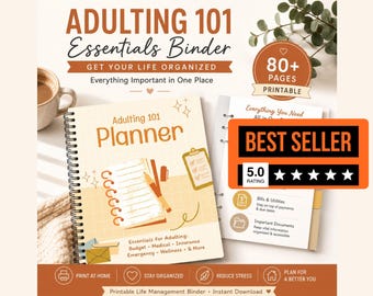 Young Adulting Planner | Life Skills Budget and Home Management PDF | Printable and Editable | Beginner Friendly