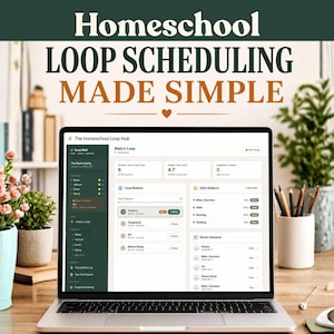 Homeschool Loop Planner | Google Sheets App for Daily Scheduling, Attendance & Record Keeping
