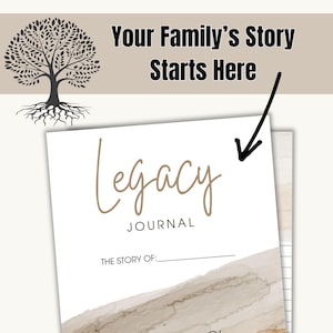 Legacy Journal Digital Download | Family Memory Book with 45 Prompts | Printable Keepsake for Generational Storytelling, Memory Heirloom image 12