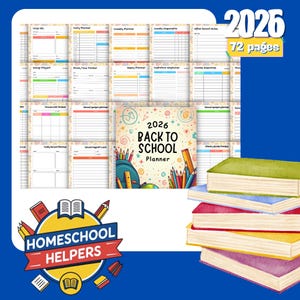 2026 Homeschool Planner PDF Bundle | Schedules, Attendance & Curriculum ...
