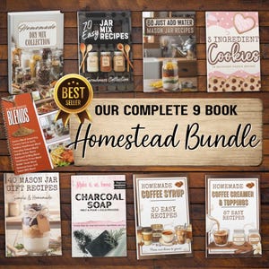 homestead recipes
mason jar mixes
dry mix recipes
pantry storage
printable cookbook
jar gift ideas
meal prep mixes
seasoning blends
budget cooking
instant download
canning preserving
shelf stable meals
emergency food prep
