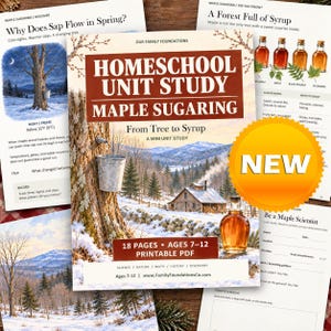 Homeschool Maple Syrup Unit Study Printable Science PDF for Kids Ages 7-12 |  Nature Learning, Elementary Science