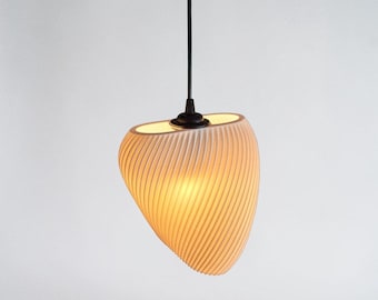 Pantalla de diseño 3D ARYZ MINUS – Lámpara colgante E27 PETG de 20 cm – Decoración minimalista