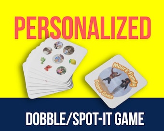 Personalized Photo Dobble Game: Custom Spot-It Cards, Family Fun