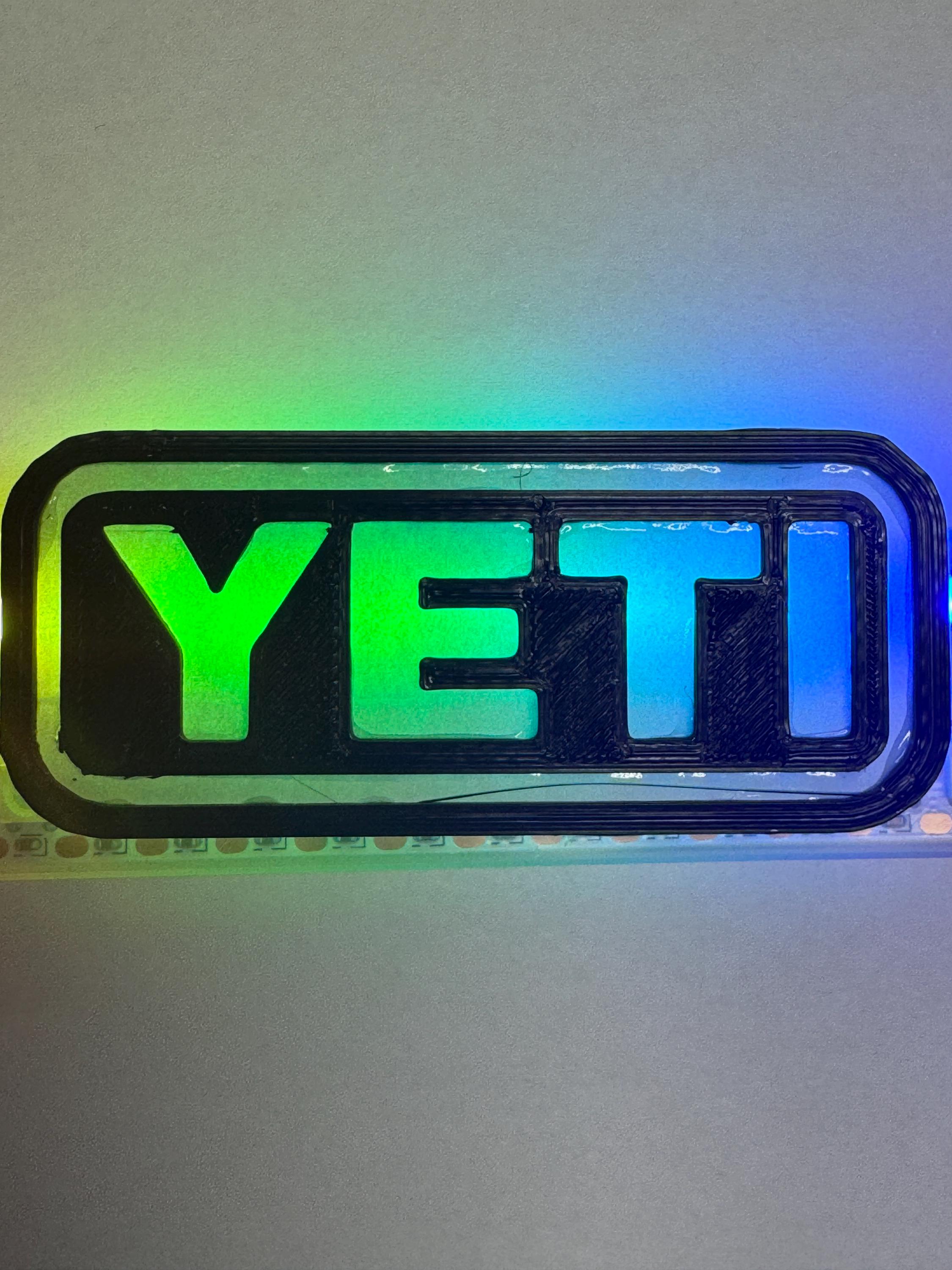Yeti Cut Out Letter 3D Print STL File ASCII Format - Etsy