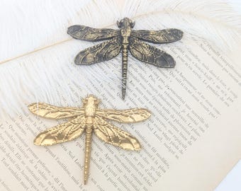 Dragonfly Wall Decor – Gold or Black Insect Decoration –Oddities and curiosities Inspired gallery wall