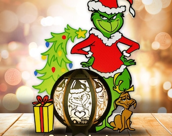 Movie Characters Christmas Lantern, Christmas Lantern, Movie Christmas Lantern, Cartoon Lantern svg, Christmas Decor, Christmas gift /K25