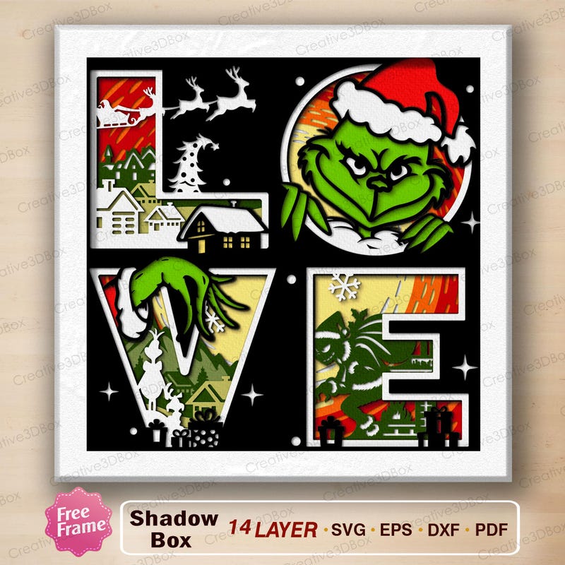 Layered Lightbox Template - Etsy
