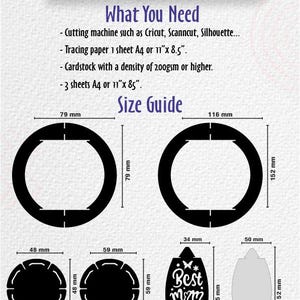 May include: Diagram showing the measurements for a small hanging lantern craft project. The lantern is made of cardstock and includes a "Best Mom Ever" design. The measurements are in millimeters.