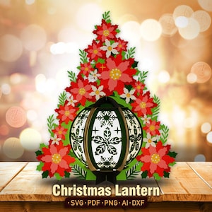 Weihnachtsstern Laterne svg, Weihnachtsstern Laterne svg, Weihnachtslaterne, Weihnachtsstern-Schattenbox, Weihnachtsdekor, Weihnachtsgeschenk /K84