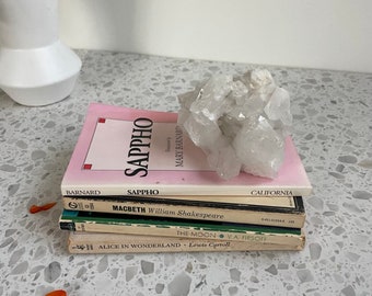 summer stack | vintage paperbacks | mix of 4 fantasy-poetry-tragedy-science books for the beach