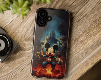 Mickey Mouse Dark Fantasy Tough Phone Case: iPhone & Samsung