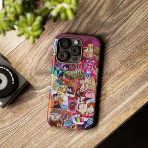 Gravity Falls Cartoon Collage Tough Case for iPhone 16 15 14 13 12 11 Pro Max & Samsung S25 S24 S23 S22 S21 Ultra Plus