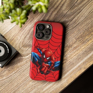 Spider-Man Tough Phone Case for iPhone 16 15 14 13 12 11 Pro Max & Samsung Galaxy S25 S24 S23 Ultra Plus – Superhero Comic Art Cover