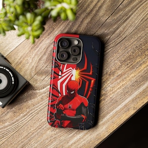 Spider-Man Tough Phone Case for iPhone 16 15 14 13 12 11 Pro Max & Samsung S25 S24 S23 S22 S21 Ultra Plus – Superhero Shockproof Cover