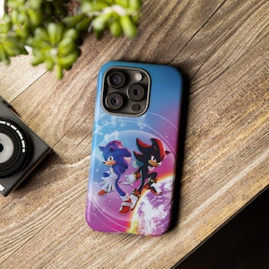 Sonic & Shadow Tough Case - Compatible with iPhone 16 15 14 13 12 11 Pro Max and Samsung Galaxy S24 S23 S22 S21 Ultra Plus