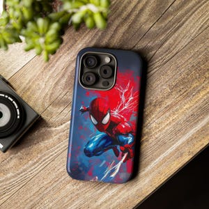 Spider-Man Tough Phone Case for iPhone 16 15 14 13 12 11 Pro Max & Samsung S24 S25 Ultra Plus - Superhero Cover