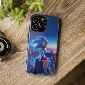 Sonic Shadow Tough Phone Cases | iPhone 16, 15, 14, 13, 12, 11 Pro Max - Samsung S24, S23, S22, S21 Ultra | High-Quality Gaming Character