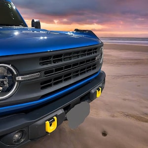 Tow Hook Covers compatible with 2021+ Ford Bronco D-Ring Tow Hooks, Snap-Fit, UV-Resistant