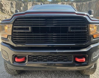 Tow Hook Covers compatible with 2019-2025 Ram 2500/3500, Snap-Fit, UV-Resistant