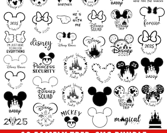Family Trip 2025 SVG, Family Vacation 2025, Magical Kingdom, Mouse, Vacay Mode, Family Trip Sublimation Design, Trip 2025, Family Squad SVG