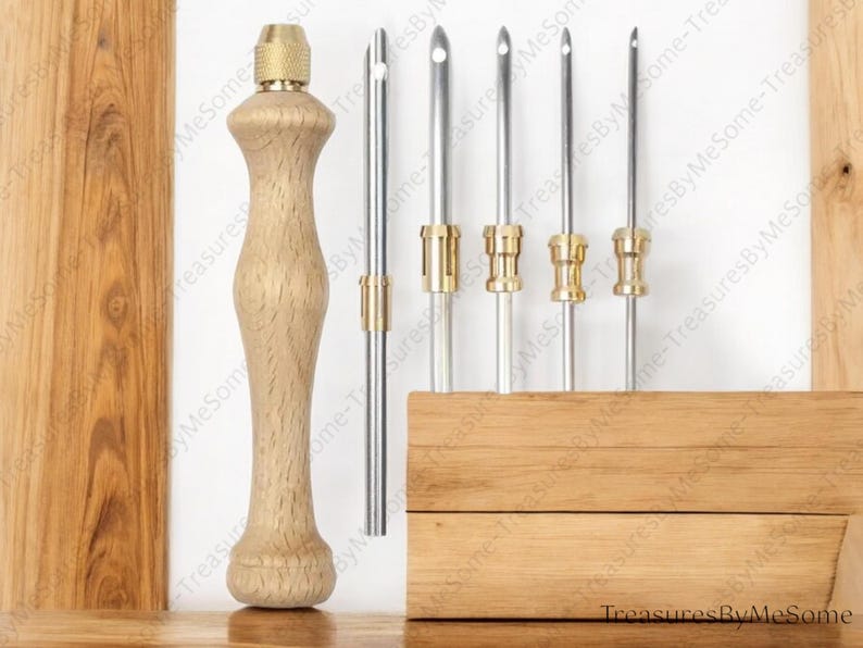 Adjustable Punch Needle Tool Set, Sizes 2.5mm 3.5mm 5mm Needles With