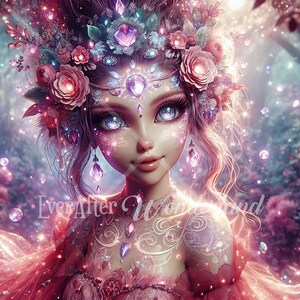 Enchanting Goddess Digital Download, Fantasy Character, D&D, Art Prints, Printable, Digital Illustrations, Ethereal, Beautiful, Commercial