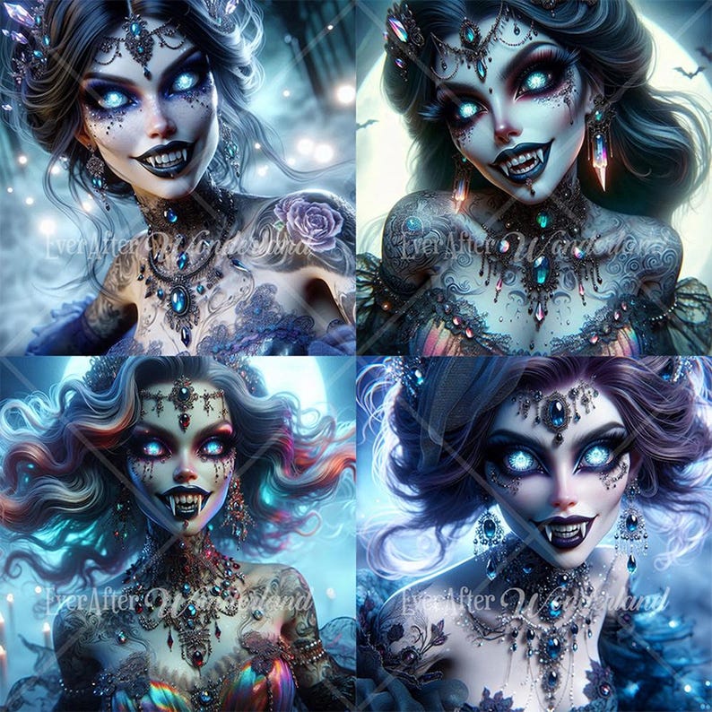 Ethereal Vampire Art | Gothic Digital Image Bundle (digital Download ...