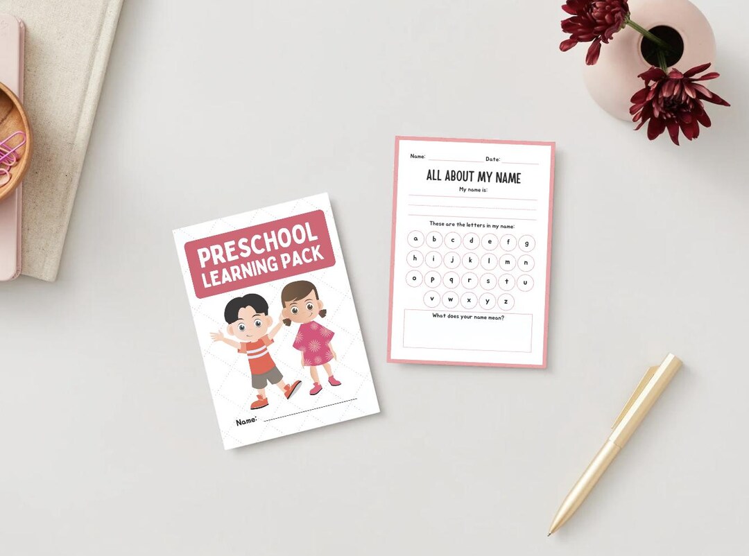 Back to School Preschool Learning Pack — Colorful Worksheets for Early ...