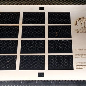 Metal Wallet 12 Slot Jig/Template für XTool S1