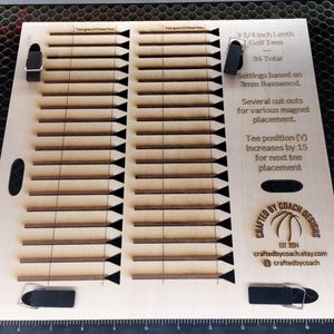 Golf Tee Jig-sjabloon voor Xtool S1 SVG-bestand