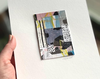 Mini-collages | oeuvre d&#39;art originale | résumé
