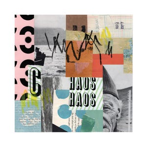 Abstract Paper Collage Art: Modern Mixed Media Wall Decor