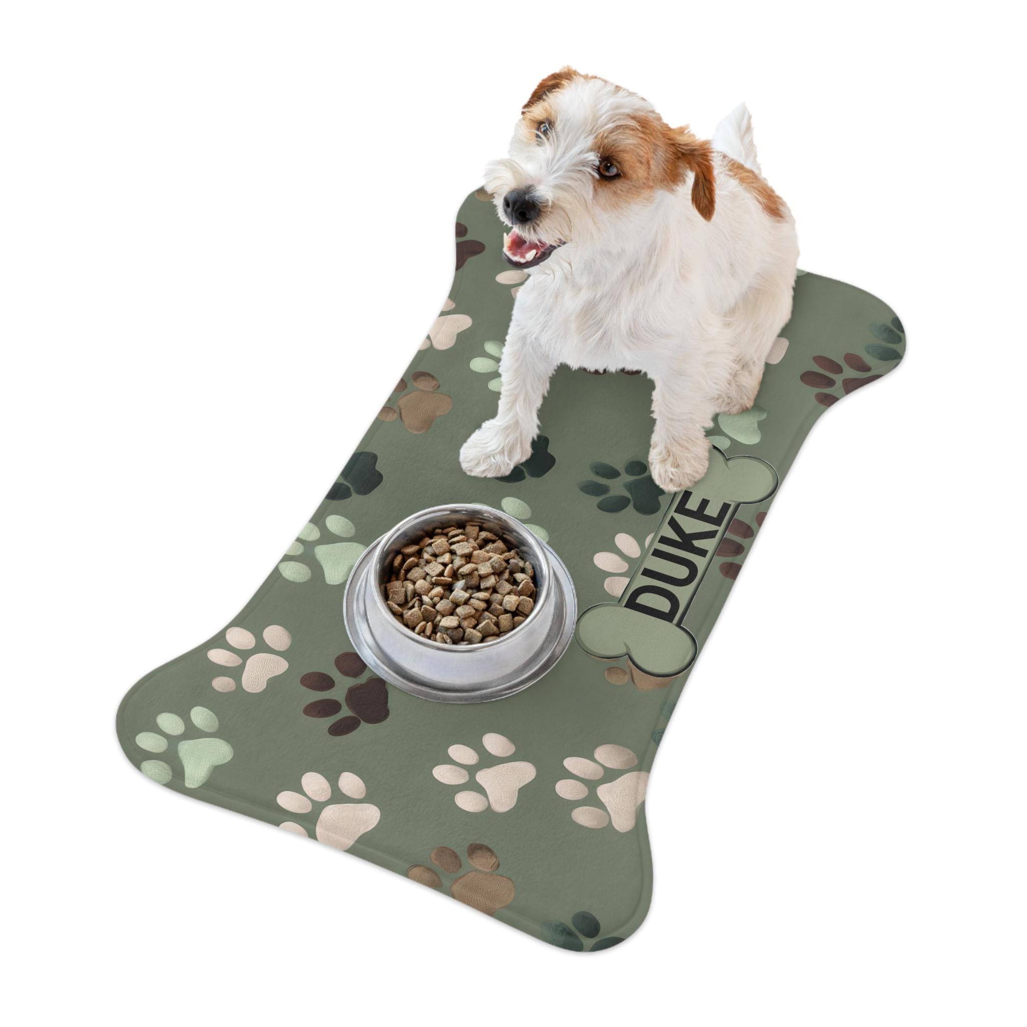 Personalized Pet Feeding Mat - Custom Name Placemat For Dogs And Cats, Waterproof & Non-Slip