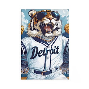 Detroit Tigers Magnet: Baseball Fan Gift, 2&quot;x3&quot; Button